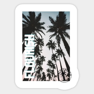 Palm Tree Blvd | Flourish Sticker